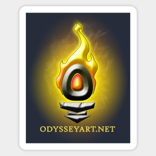 Odyssey Torch Icon Aflame Sticker